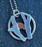 Handcrafted Copper Red Squirrel Silver Pendant Necklace - Image 3