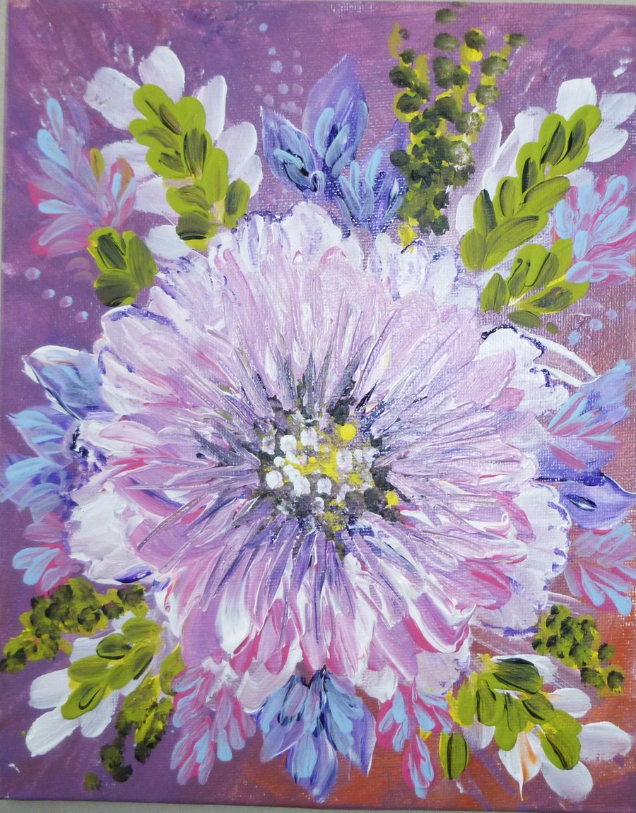 original art acrylic painting ( ref FA 650 B1 )