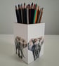Elephant Wooden Pencil Holder, Safari Desk Organizer, Decoupage Animal Pen Pot - Image 4