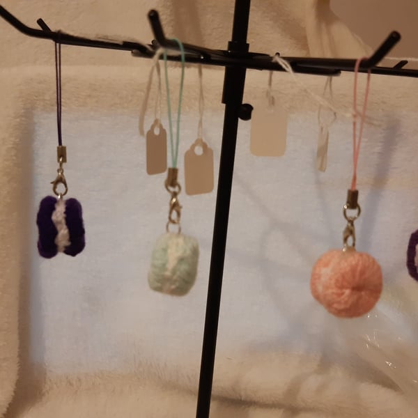 Macaroon key charm