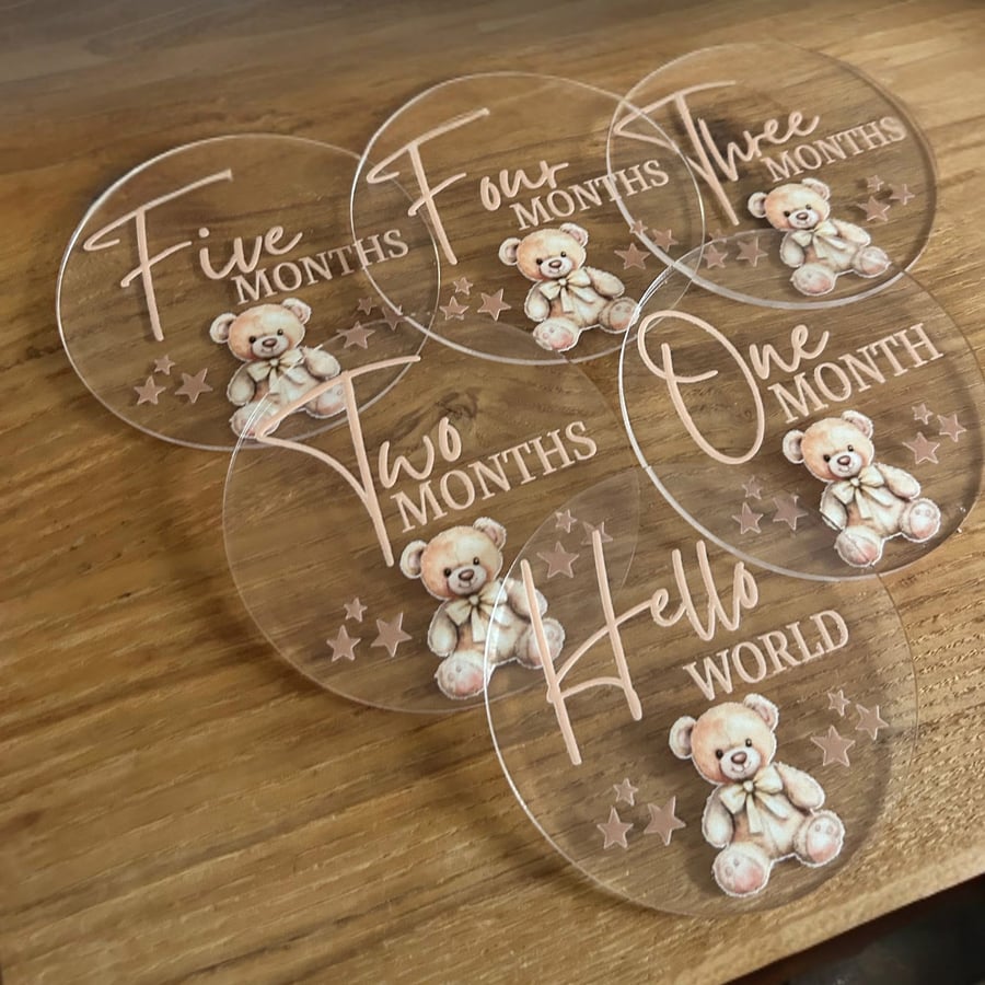 Milestone acrylic discs 