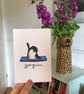 Zenguin Yoga Penguin Postcard - A6 Print