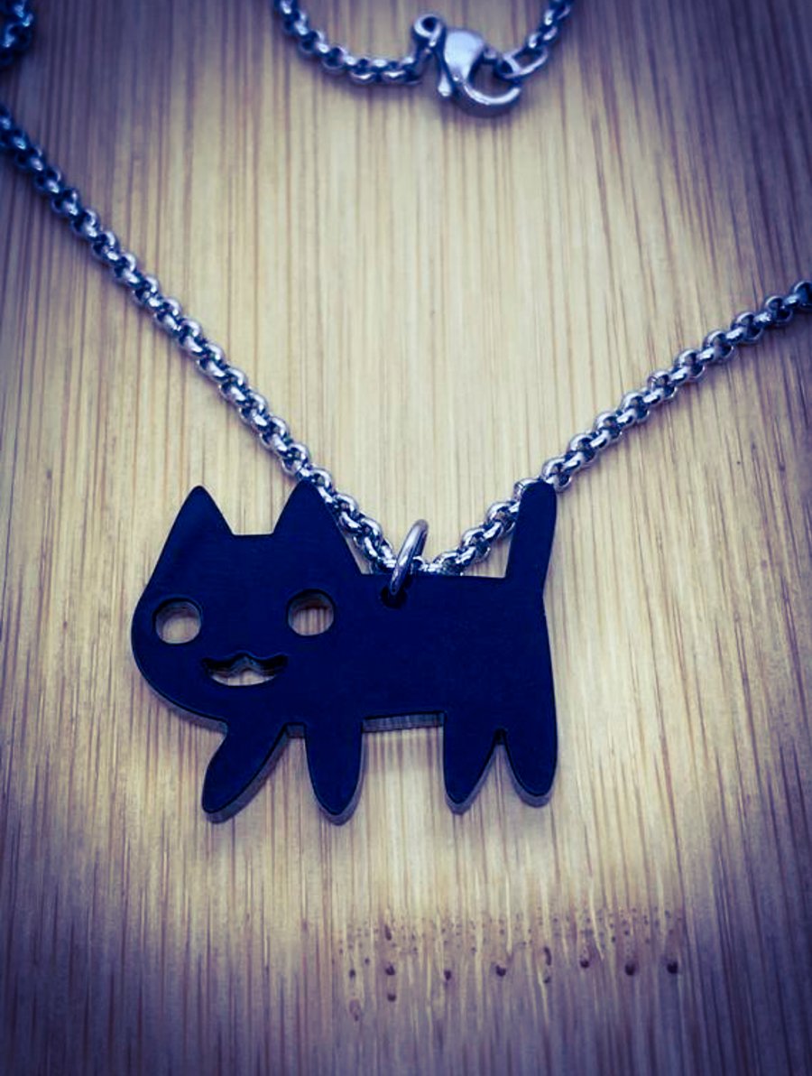 Kawaii Cat Acrylic Necklace