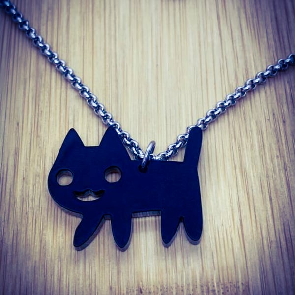 Kawaii Cat Acrylic Necklace