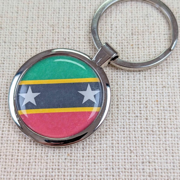 St Kitts & Nevis Flag Keyring