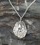 Large Silver Limpet Shell Pendant - Recycled Silver Necklace - Image 4