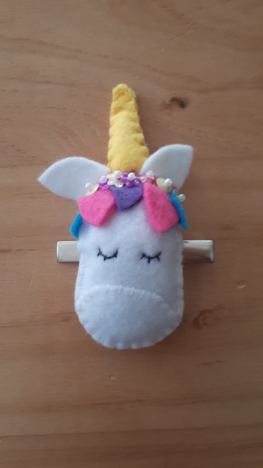 Unicorn hair slide clip, free uk delivery. SALE 
