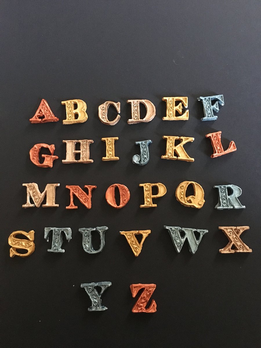 Clay foam alphabet