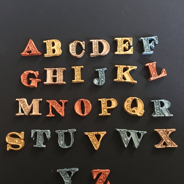 Clay foam alphabet