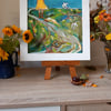 Original painting  'standing in the seasons  '