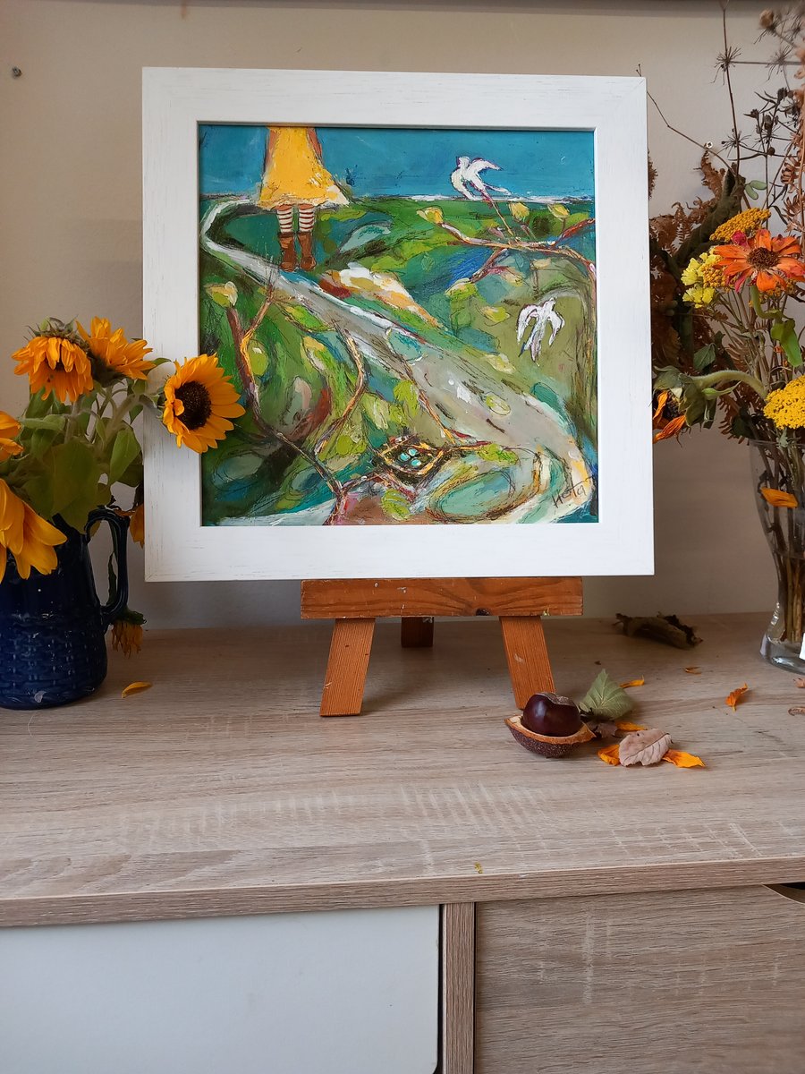 Original painting  'standing in the seasons  '