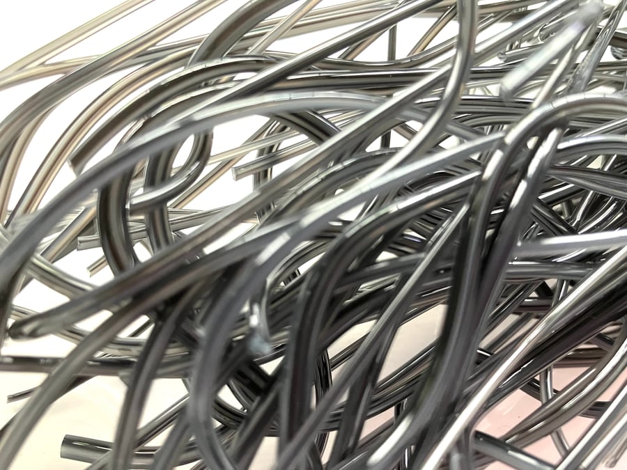 150g Black Bullseye 90coe glass Vitrigraph stringers