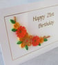 Quilled 21st  birthday card, can be for any age - Image 3