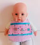Bib, New baby, patchwork bib, quilted bib, reversible bib, gift for baby girl - Image 3