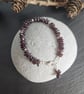 Garnet chip and Sterling Silver Bracelet - Image 2