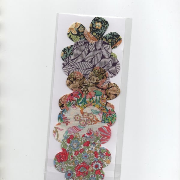 ChrissieCraft creative sewing KIT - 6 LIBERTY die-cut FLOWERS for applique