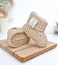 Born in 2027 Crochet Baby Booties – New Baby Keepsake Gift - Image 3