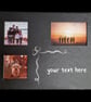Personalised slate photo frame - Triple - Image 2