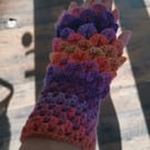 Handcrafted with Heart – Dragon Scale Fingerless Gloves