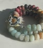 Sahara Sky Hand Knotted Beaded Gemstone Necklace - Image 4