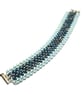 Multi coloured superduo beaded bracelet in herringbone pattern - Image 2