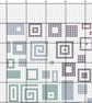 263 Cross Stitch Pattern Sampler Rainbow Squares geometric retro tiled squares - Image 4
