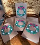 Hand painted Seaglass Christmas Wreath card  - Image 9