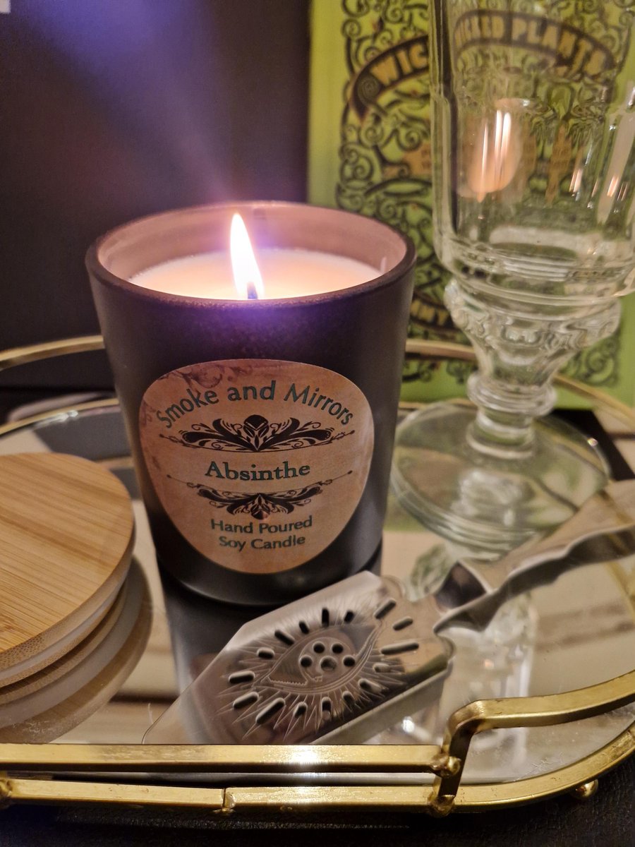 Absinthe Candle: Hand Poured Soy Wax with Aromatherapy Oils