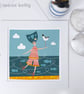 Swimming With The Fishes, woman wild swimming, original Giclee print - Image 3