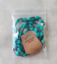 Turquoise & Black Beaded Necklace and Bracelet Set - Handmade Boho Jewellery. - Image 5