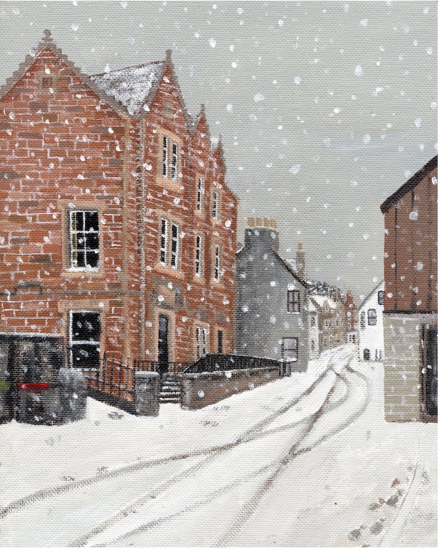 Snowy Stromness Print