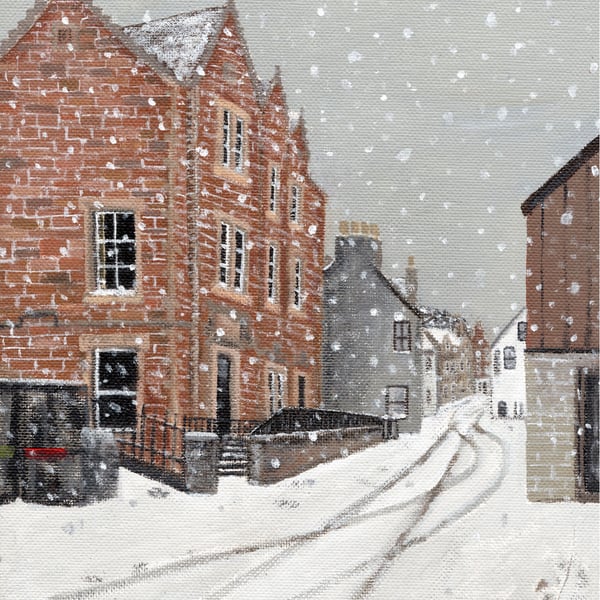 Snowy Stromness Print