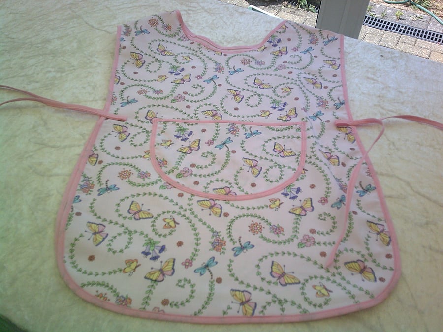 Butterflies and Flowers Tabard Apron