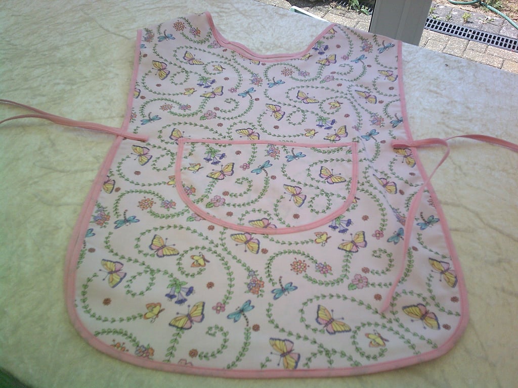 Butterflies and Flowers Tabard Apron