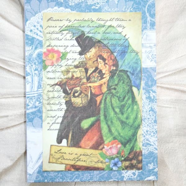 Vintage-style greeting card - Anniversary Card - Unique Little Women Card