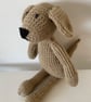 Light Brown Hand Knitted Soft Bodied Dog - Image 3