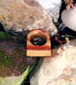 Wood and resin combination rectangular finger ring - Image 3