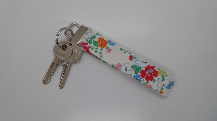SOLD CLEARANCE ITEM Key ring wrist strap Cath Kidston fabric 