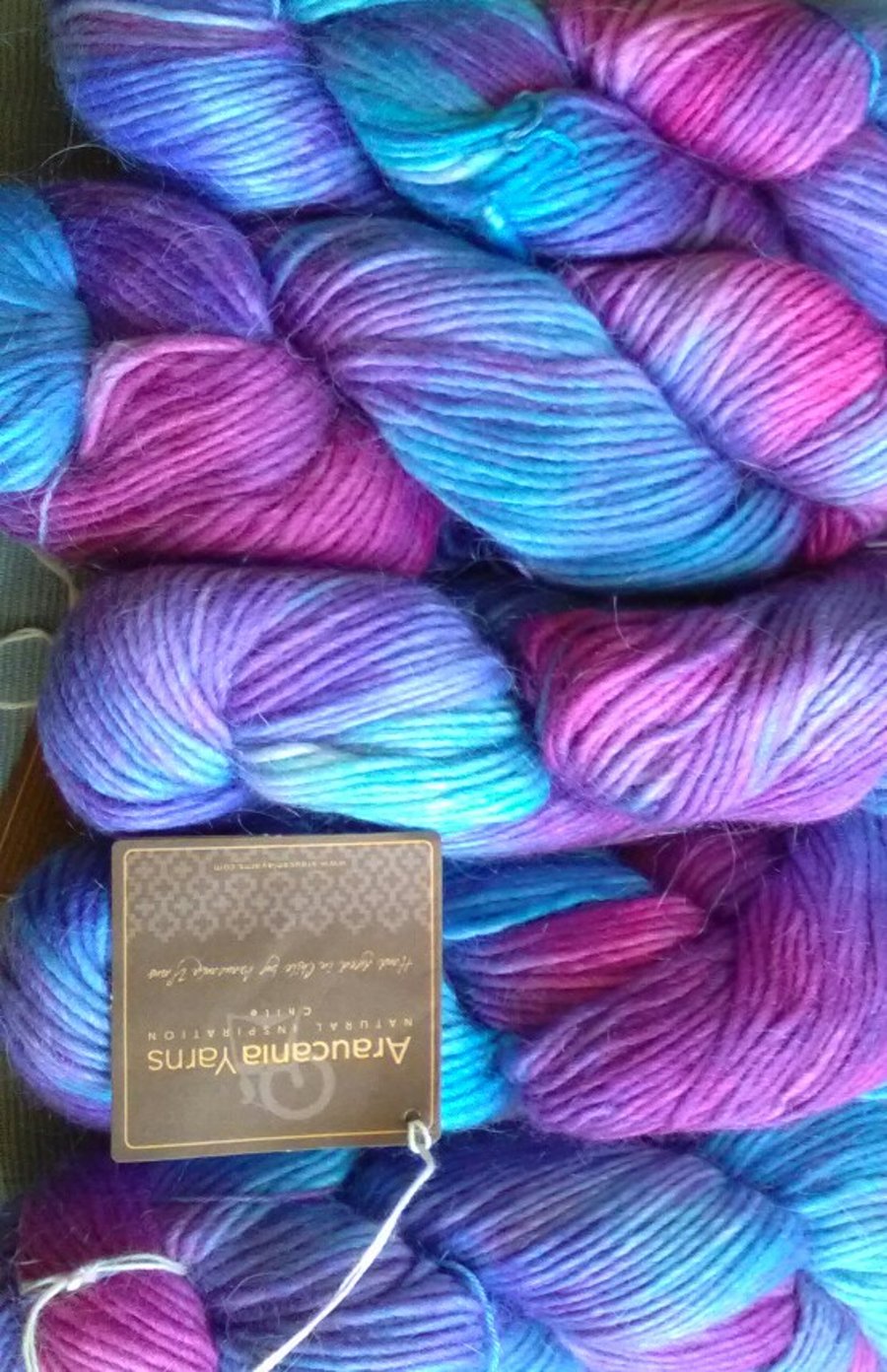 100g Araucania Tepa hand dyed wool mohair silk