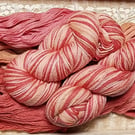 SALE! 200g Hand-dyed 4PLY Sock Wool Coral Desert