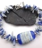 blue sea lampwork glass bracelet - Image 1