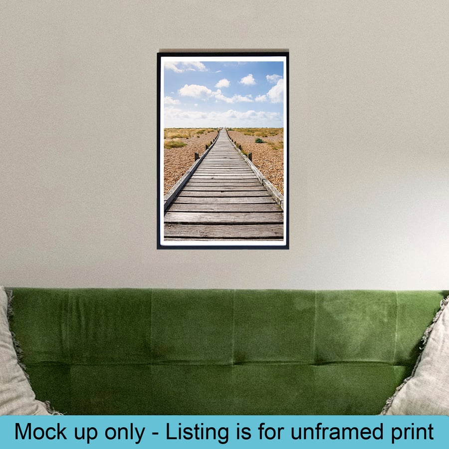 The boardwalk portrait print