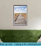 Coastal boardwalk wall art print - Image 1