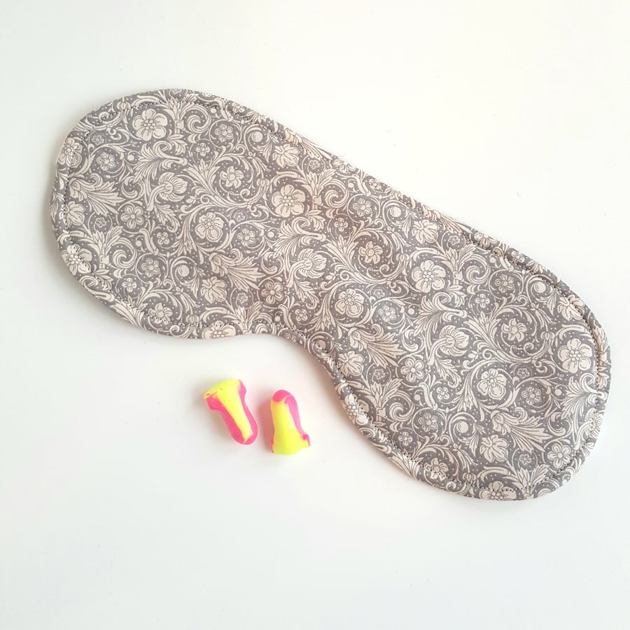 Pretty Sleep Mask, Adjustable, made with all natural fabrics - Free P&P