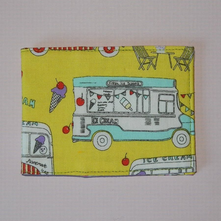 Travel card wallet Ice Cream Van