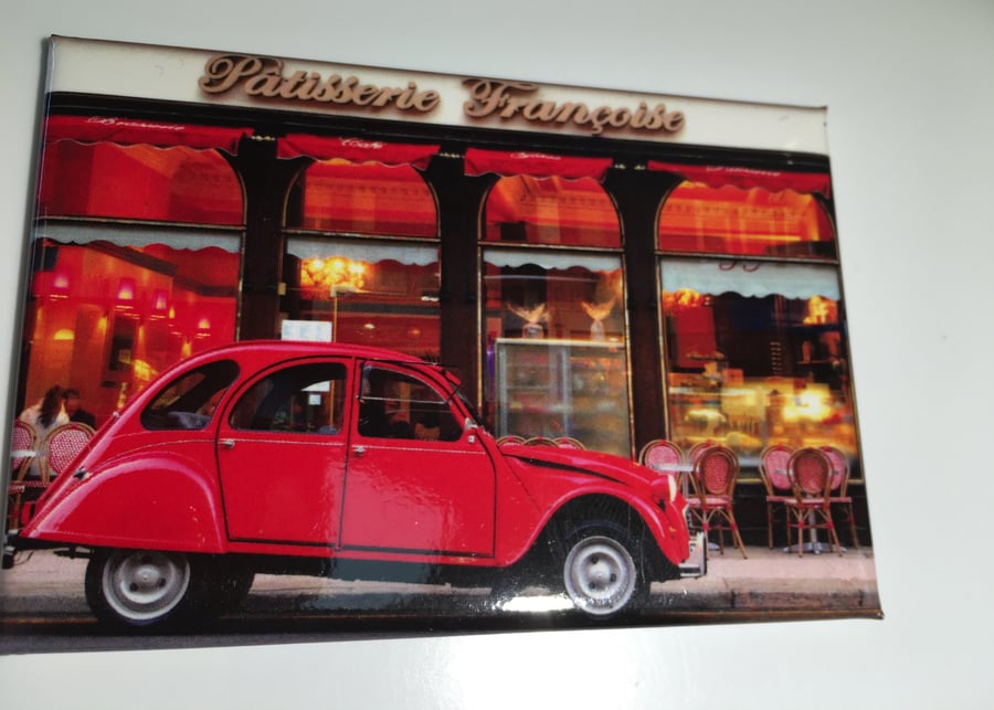 2CV, GLASGOW  fridge magnet