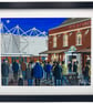 Warrington. Framed & Unframed Wolves Art Print, Rugby League Club, Stadium Gift