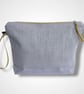 Lilac Magnolias Linen Makeup Bag - Image 2