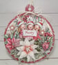 Handmade Christmas Bauble Decoration - Layered Festive Ornament (1a) - Image 4