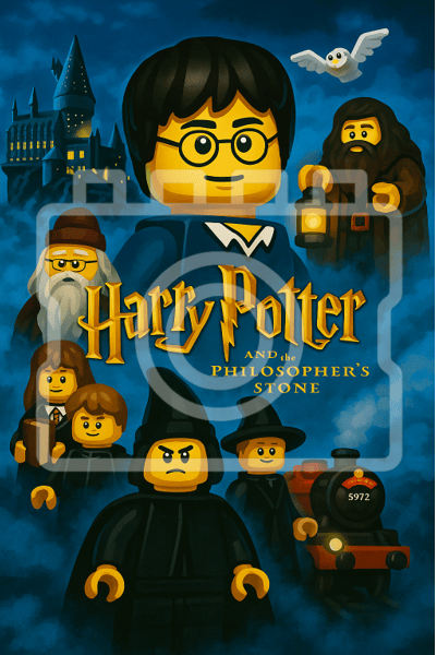 HARRY POTTER - PHILOSOPHERS STONE - LEGO-Inspired A4 Print - Ready to Frame